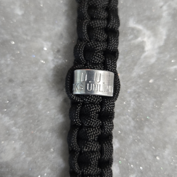 Authentic Ducks Unlimited Bird Band on Handmade Paracord Key Chain - Picture 3 of 8